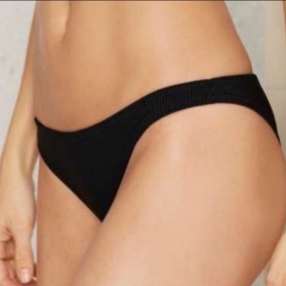Nasty Gal Other - Nasty Gal Ribbed Bikini Bottoms